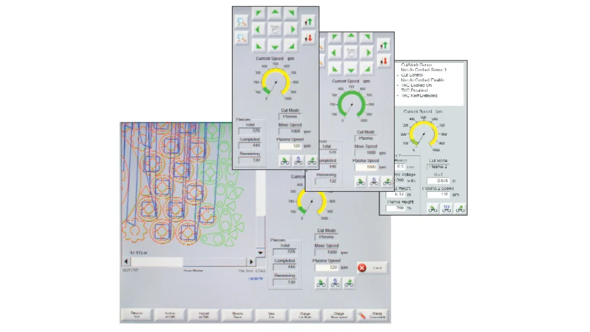 CNC hypertherm - pannello di controllo