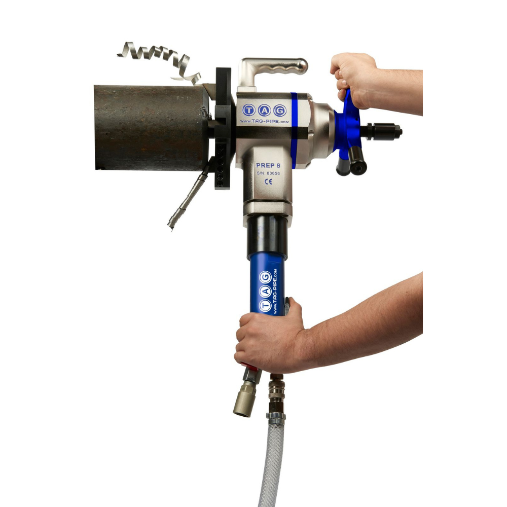 macchina smussatrice portatile per tubi tag prep 8