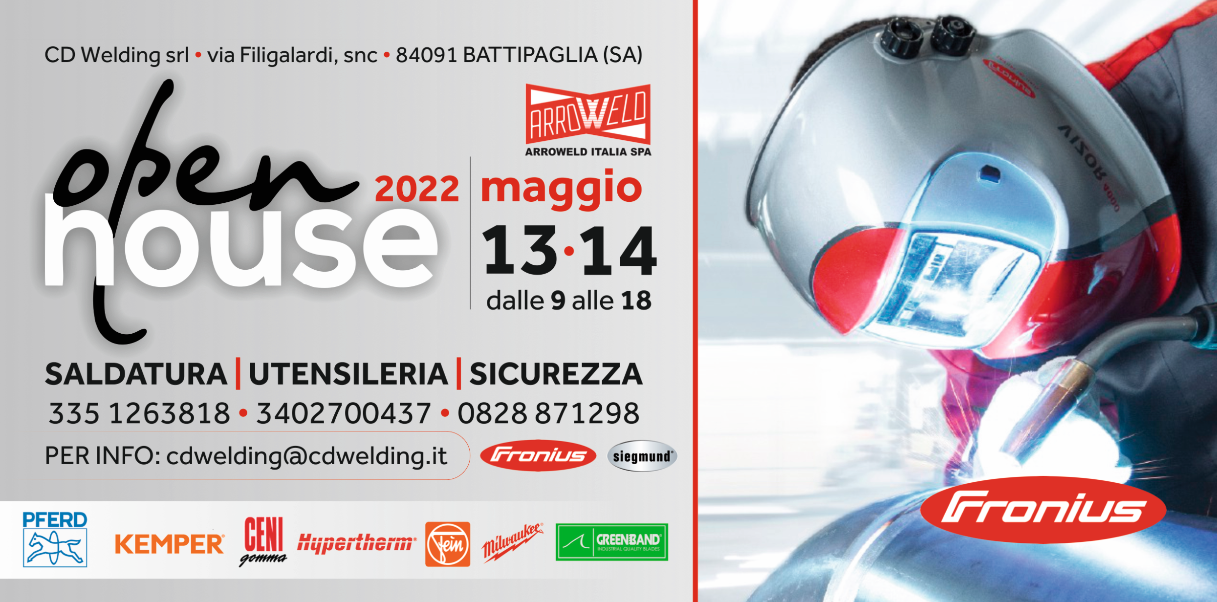 Open House CD Welding • 13/14 Maggio - Battipaglia (SA)